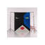 Tapis lavable bleu et noir-1226793362