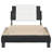 vidaXL Bed Frame without Mattress Zadar Black and White 100x190 cm Faux Leather-814465720-814465725
