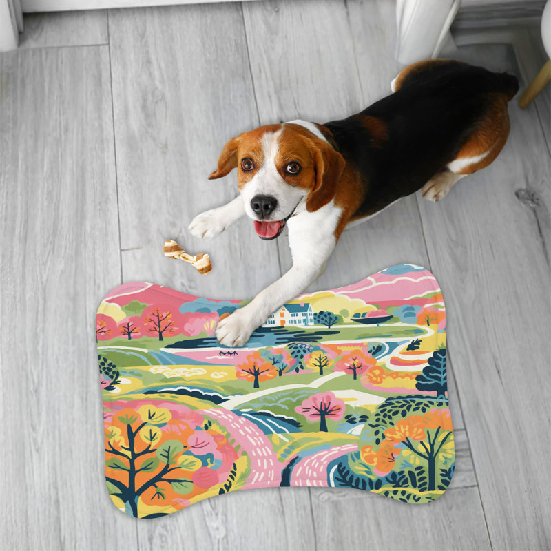 Cozy Autumn Landscape - Tapis d'alimentation en os 1 pièce