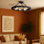 Plafonnier semi-encastré 6 lumières 24 po Easterwood