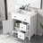30'' Free Standing Single Bathroom Vanity with Ceramic Top and Storage Cabinet-93548513-93548514