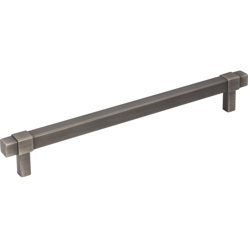 Zane Bar Pull, Brushed Pewter, 7 9/16"