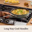 Ceramic Nonstick 3-Qt. Saut Pan with Lid, Silver Ash