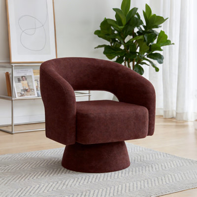 Fauteuil demi-tonneau pivotant Modern