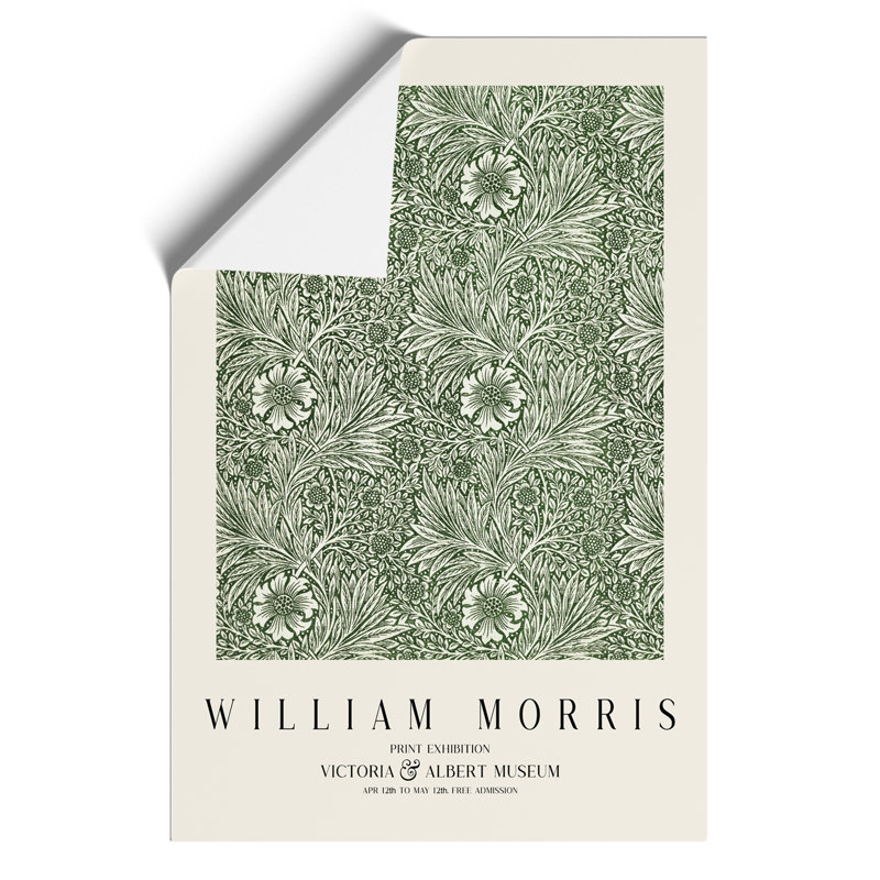 Marigold Print by William Morris - Wall Art, 30cm H x 21cm W x 0.1cm D