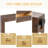 Elegant Natural Walnut Wood Grain Bar Table -50 Inches Long, A Practical Choice For Modern Home Decor. Walnut Wood Grain Texture Veneer