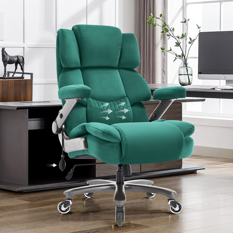Fauteuil de bureau ergonomique Wayfair Nagib, Vert
