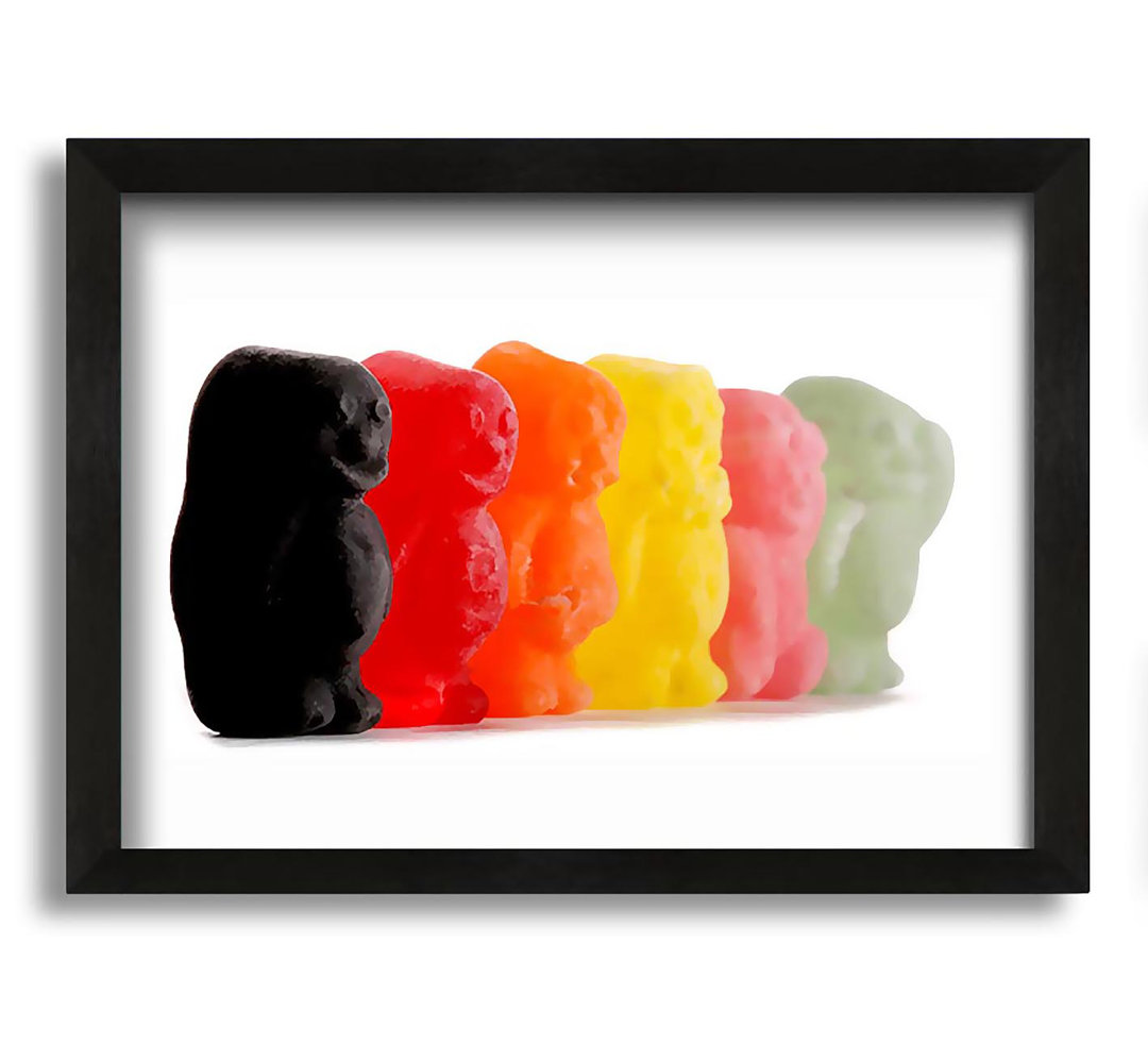 Gerahmtes Leinwandbild Jelly Baby Smiles