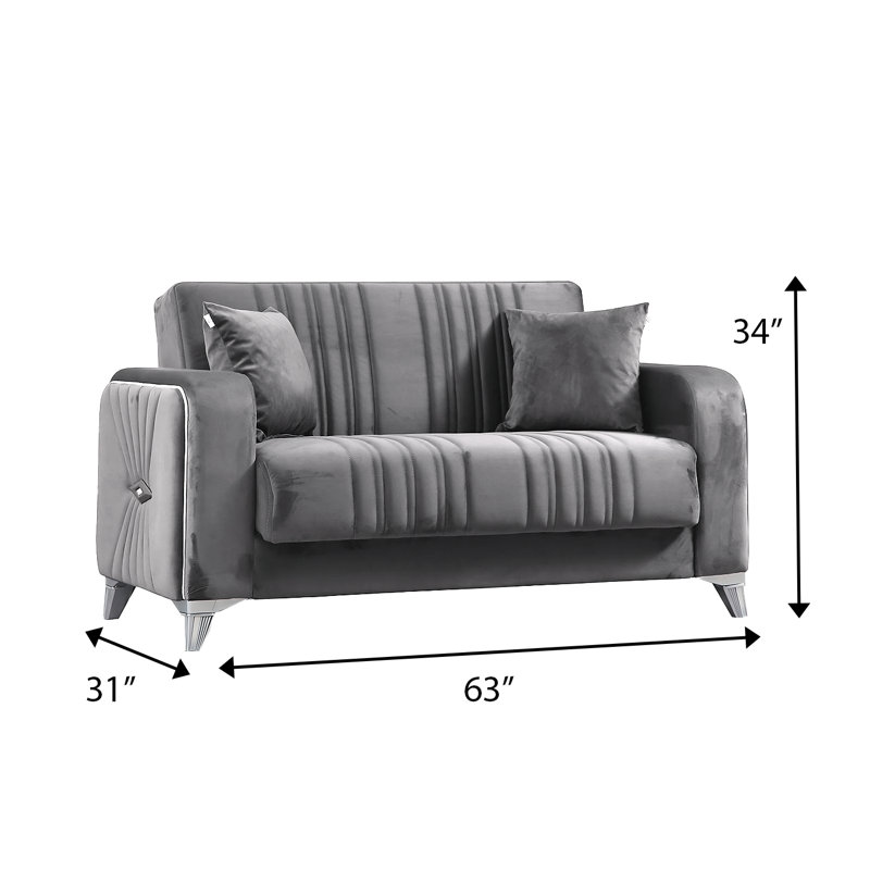 Causeuse Levante, Gris clair