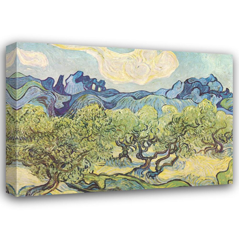 Oliviers avec les Alpilles en arrière-plan, vers 1889