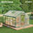 Greenhouse for Outdoors, Large Aluminum Greenhouses with Roof Vent and Quick Setup Structure, Greenhouse Heavy Duty with PC Panels, Walk- Houses for Winter Garden,Backyard,Patio,Lawn-114988100