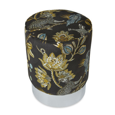 Ardmore 'Camp Critters' Velvet Pouf