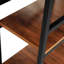 Techni Mobili L-Shape Industrial Desk With Storage Shelves