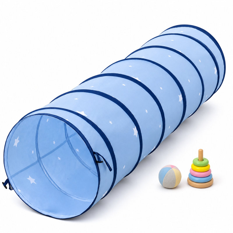 Tunnel de jeu intérieur / extérieur bleu l 71 po x P 19 po Wilwolfer