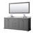 Avery 80'' Double Bathroom Vanity with Marble Top-80210963-98248063