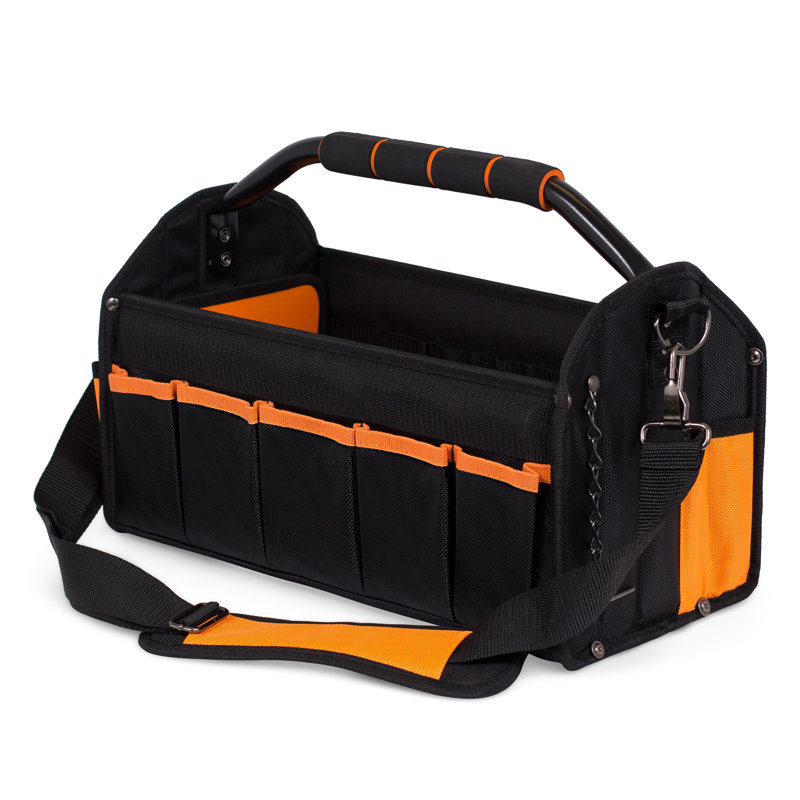 Sac à outils ouvert pour électricien