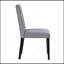 Ensemble de chaises d'appoint rembourrées en velours gris 2 pièces