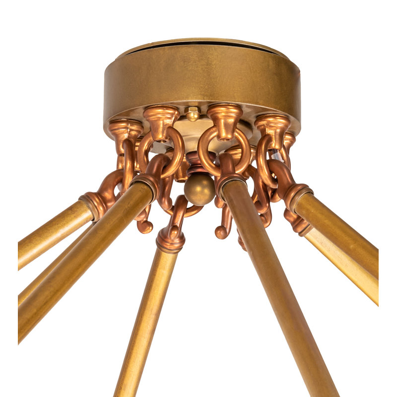 Luminaire bol suspendu à 8 lumières