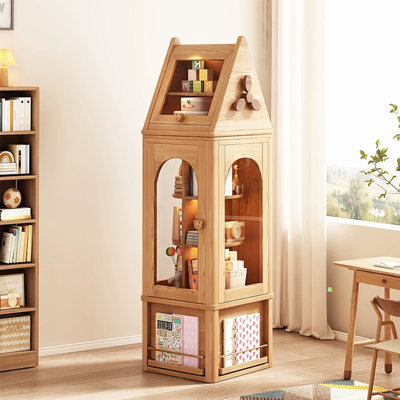 Burlywood Modern Solid wood Standard Bookcase