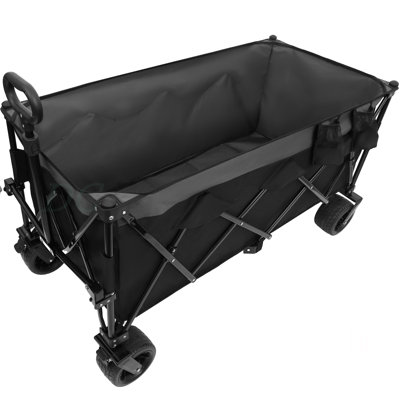 Chariot utilitaire pliable robuste et prolongé de 51 pouces - capacité de 480 lb, cadre ultra-stable breveté, pliage 1: 6 peu encombrant et roues tout-terrain de 7 po, aucun assemblage requis