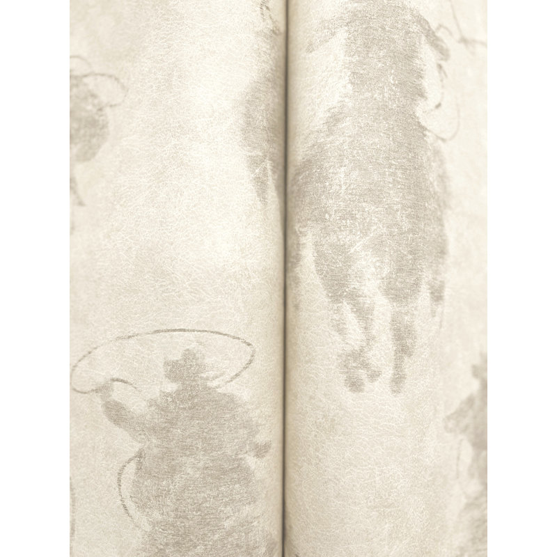 Papier peint silhouette Stockman, Gris clair