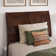 Arite Full Solid Wood Low Profile Sleigh Platform Bed with Matching Footboard in Espresso