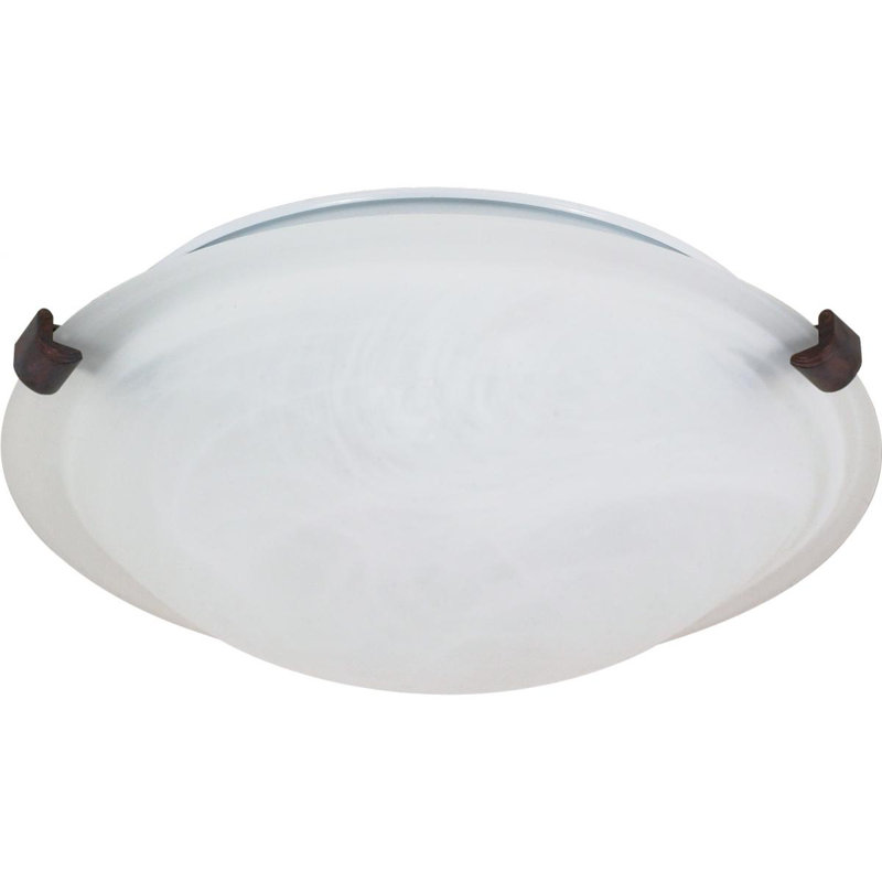 Courtdale Glass Flush Mount, 4" H x 12.5" W x 12.5" D