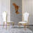 7-Piece Dining Table Set, Marble Veneer MDF Table with 6 Faux Leather Dining Chairs – Modern Dining Room Furniture-1771027695