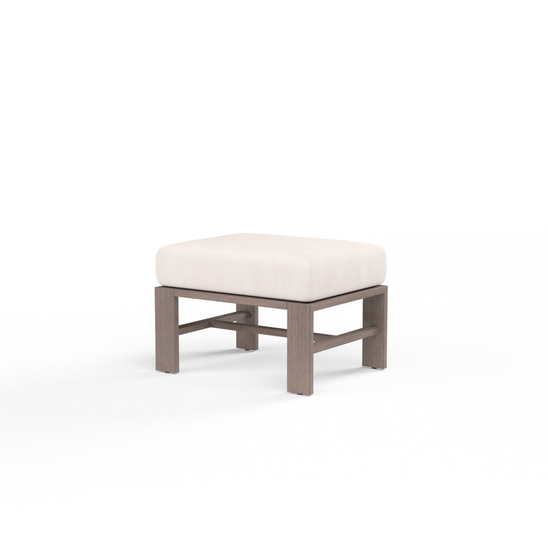 Laguna Square Ottoman, Canvas Natural Sunbrella®