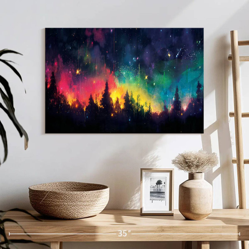 Kelan Rainbow Night Sky, 16" H x 24" W