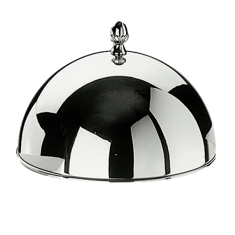 Menu & Banquet Cloche for Hors d'Oeuvre or Butter Plate 4.06" - 12 Pieces - Stainless Steel, 2.17"