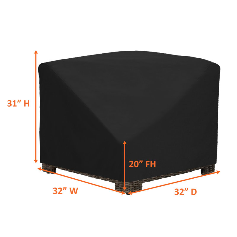 High Density Waterproof Outdoor Patio Sectional Chair Cover, All Weather Protection Patio Deep Seat Corner Chair Cover Protector