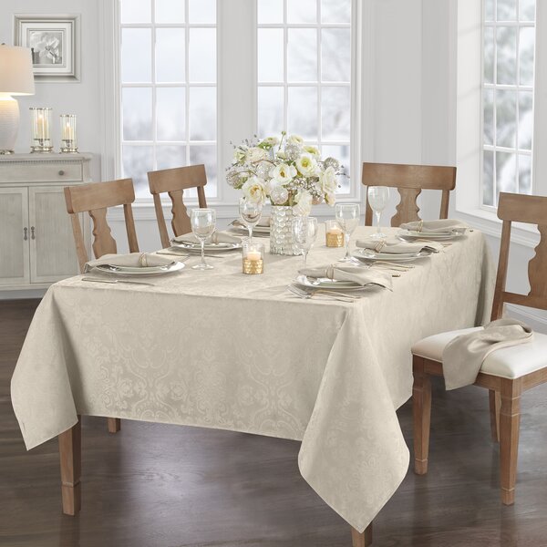 Yipa Gray Table Cloth Tassel Cotton Linen Table Cover for Kitchen Dinning  Wrinkle Free Tablecloths Rectangle/Oblong (35 x 35) 