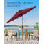 Parasol de patio 9 pi, 8 baleines robustes-1535249362
