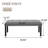 Tufted Linen Dining Bench - Farmhouse Upholstered Design With Rubber Wood Legs