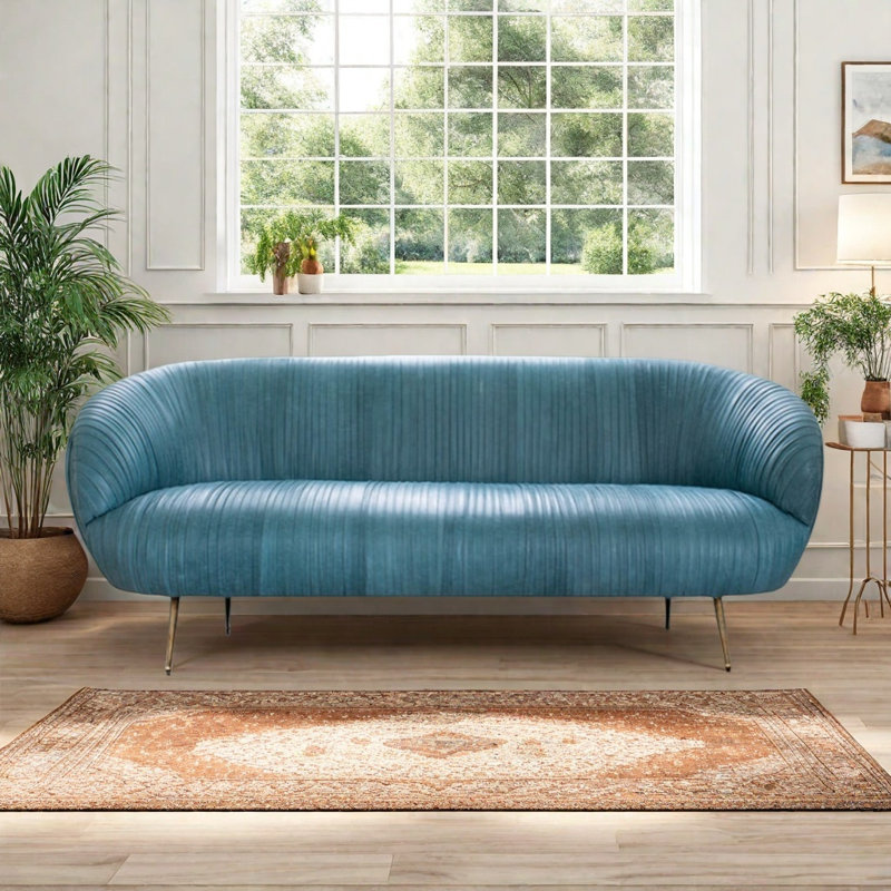 Modern Simple Creative Sofa, Blue