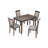 Wooden Dining Rectangular Table, Kitchen Table For Small Space, 4 Person Dining Tableonly THE Table