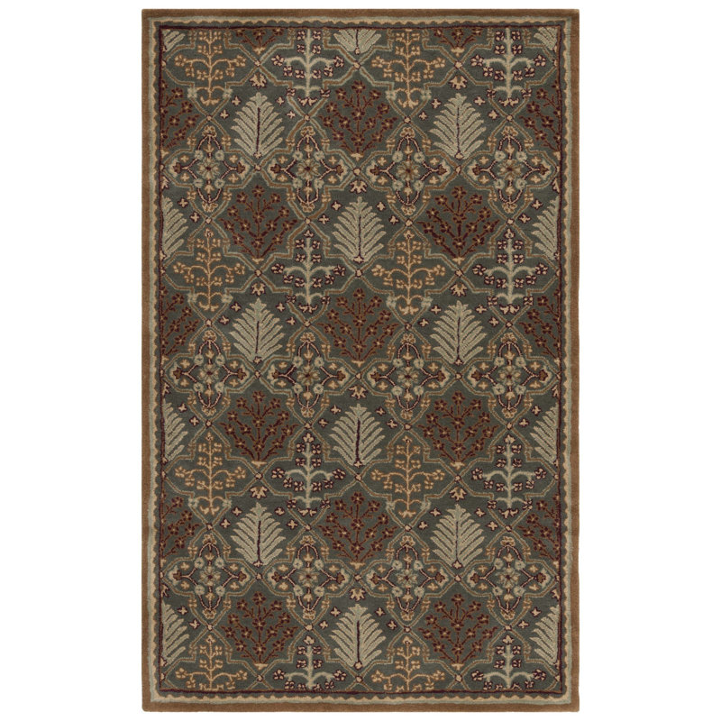 Tapis oriental en laine touffeté à la main Dunbar, Rectangle 5 pi x 8 pi