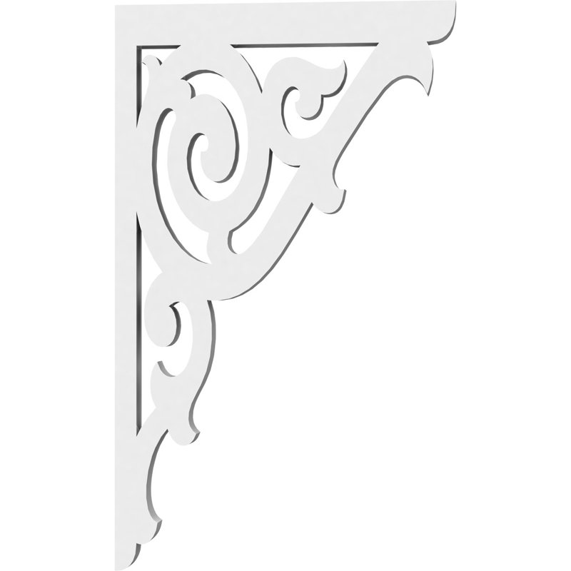 Support en PVC de qualité architecturale Hurley, 5/8 po x 6 po x 10 po, Athènes