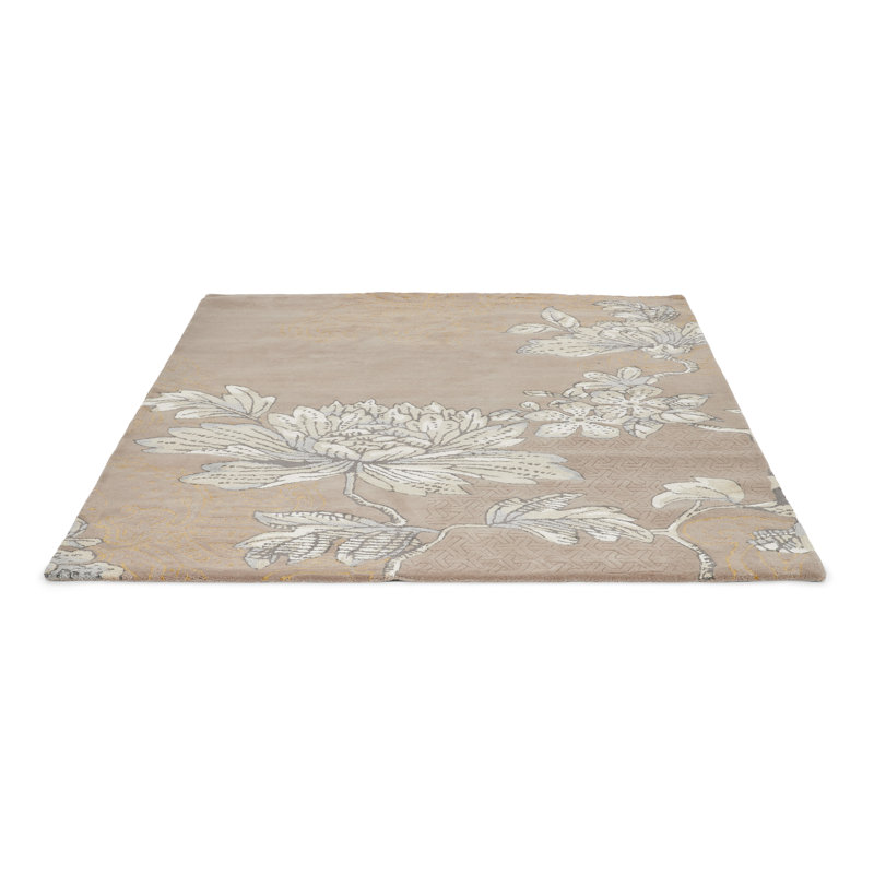 Hand Tufted Area Rug in Gray/White, Rectangle 8'2" x 11'6"