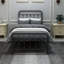 Metal Platform Bed Frame With Headboard No Box Spring Needed Twin