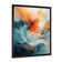 Teal Orange Bold Abstract Flow Collage II - Abstract Collages Canvas Print