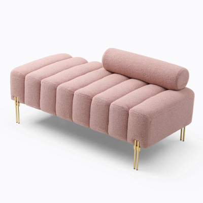 53.2"" Bed Bench Upholstered 2 Seater Sofa Couch Entryway Ottoman Bench -  Everly Quinn, BF2E3935044347C68D6C63B5EF502102