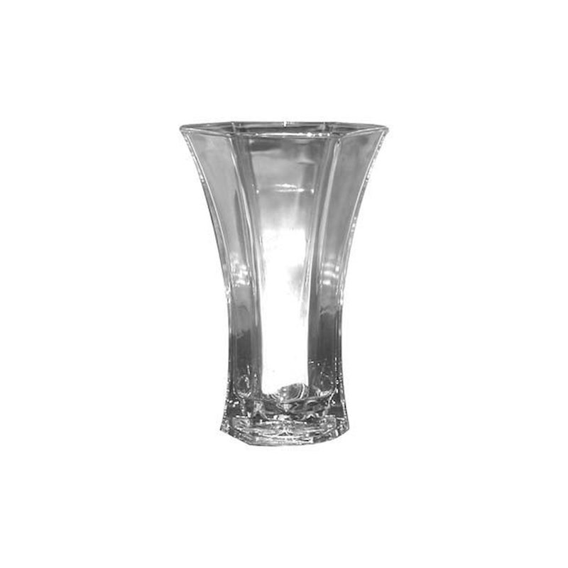 Glass Table Vase, 10.75" H x 6.5" W x 6.5" D