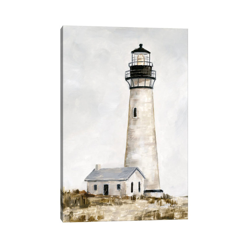 Rustic Lighthouse II by Ethan Harper - Wrapped Canvas Painting, 20.32 cm H x 30.48 cm W