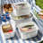 4 Pack Large Fruit Storage Containers For Fridge With Vent Holes And Handle,Airtight Food Storage Containers Keep Fruits, Vegetables, Berry, Fresh Longer,BPA-Free Fridge Storage Container With Lid