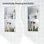 Niche de douche encastrée Enjyam en acier inoxydable doré – Organisateur mural étanche à double étagère – Antirouille, sans carrelage, rangement intégré pour salle de bain – 30,5 x 61 cm (12 x 24 po) Double grille dorée-135835254