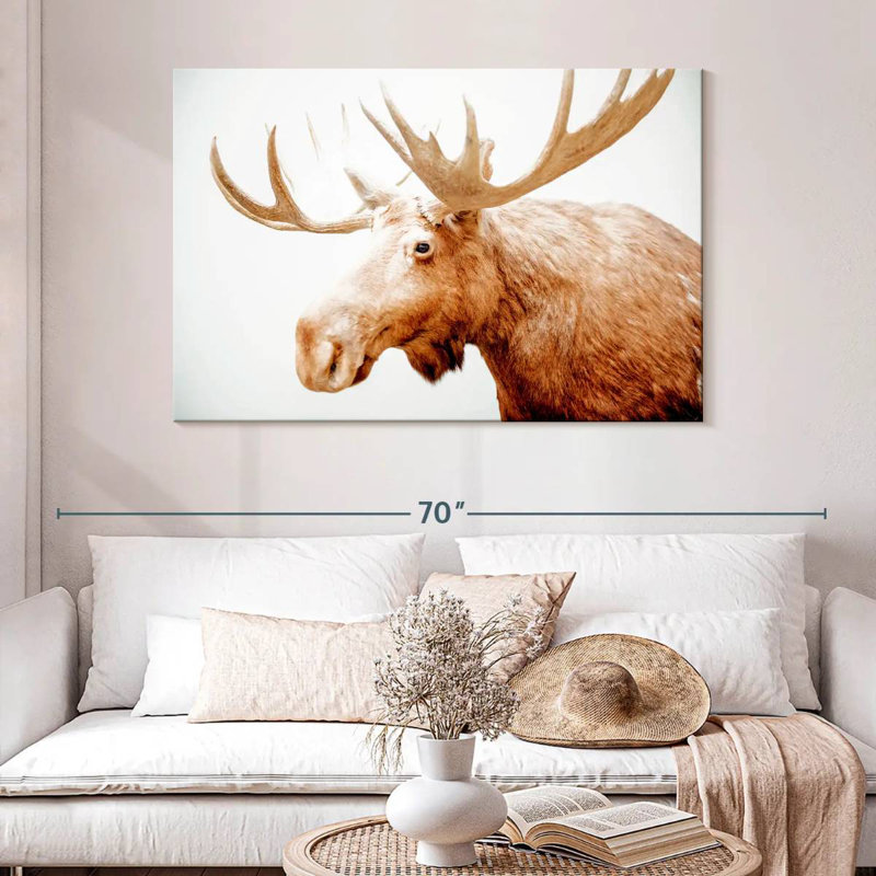Brampt Moose Side Profile, 32" H x 48" W