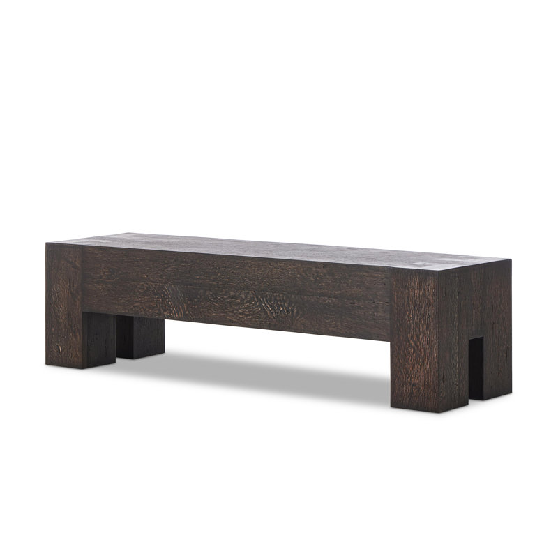 Abaso Dining Bench, Dark Walnut