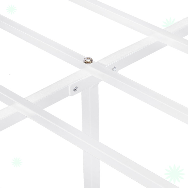 Metal Slat Bed, Full, White